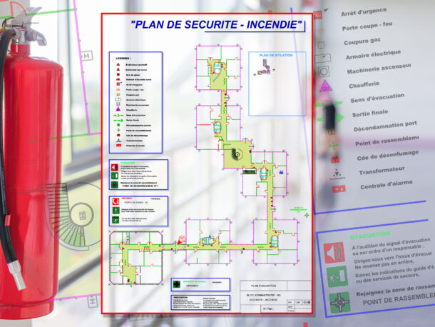 Plan 2D 3D plan de sécurité