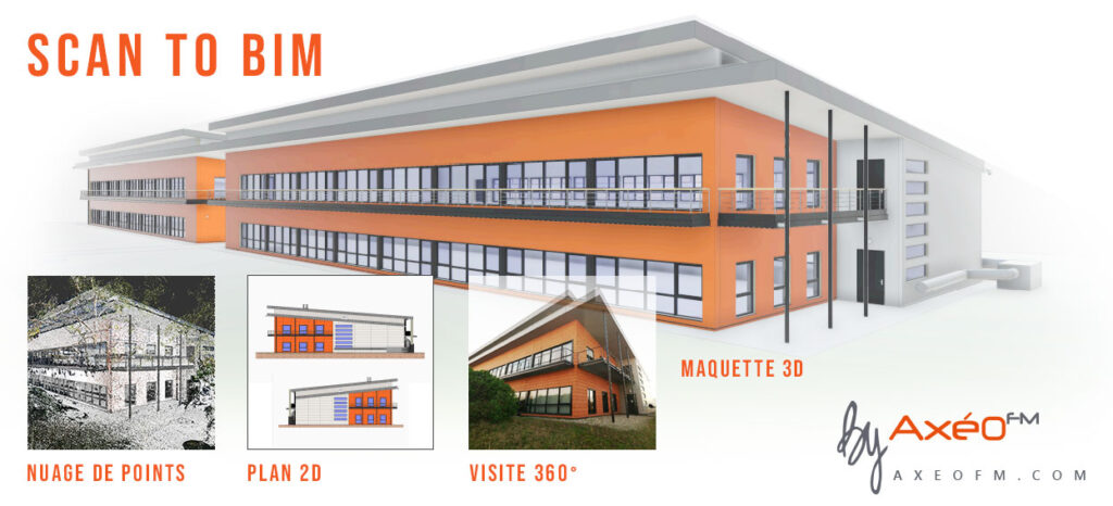 Scan to BIM, un seul relevé, plusieurs livrables possibles